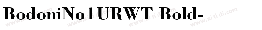 BodoniNo1URWT Bold字体转换